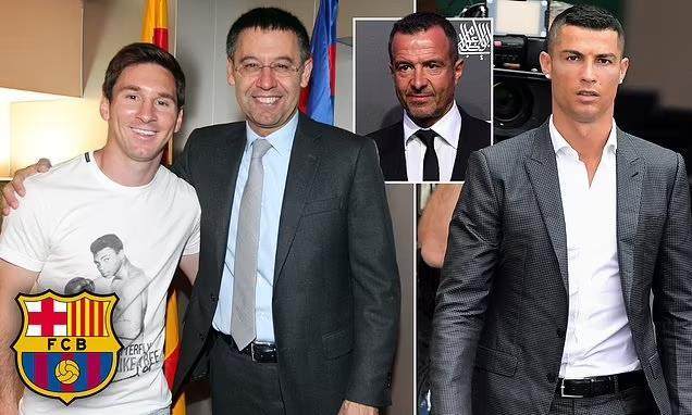 C罗跟巴托梅乌打听梅西薪水，得到回答：是你两倍多